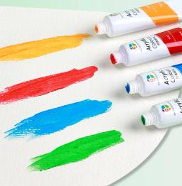 Conjunto de tinta guache acrílico não tóxico para crianças, ferramentas para aquarela, arte iniciante, cores ricas, grande capacidade, 12ml - Image 5