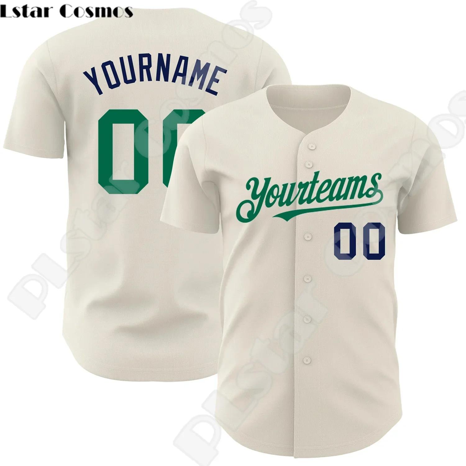 Nome personalizado Equipe e Logotipo do Jogador Camisas de beisebol, Harajuku Engraçado Jersey, Verão Streetwear, Casual 3DPrint, Nova Moda, Drop Shipping, A3 - Image 1