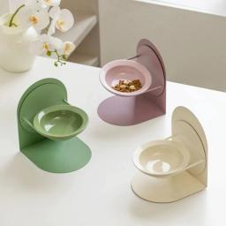 Destacável Cerâmica Pet Bowl para Gatos e Cães, vértebras cervicais, contra a Elasticidade, Altura Ajustável - Image 1
