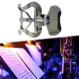 Universal Metal trompete braçadeira, portátil, durável, saxofone, trombone, instrumentos de sopro, clarinete - Image 4