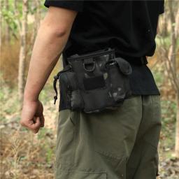 Militar tático bolsa de cintura para treinamento do cão, saco de caça, treinamento do cão, lanche, isca, com bolso, para animal de estimação, andando, luva - Image 3