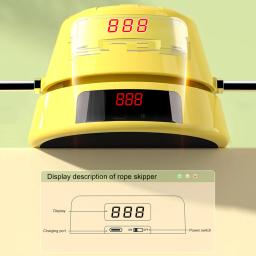 Digital contador automático pular corda máquina, corda elétrica pular, interação multiplayer, treino em casa - Image 4