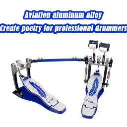 Profissional de percussão Drum Pad Prática Duplo Pedal Drum Direct Drive Acessórios para Instrumentos Musicais Liga de alumínio - Image 1