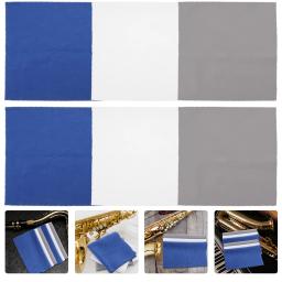 6 pçs pano de limpeza de violino microfibra espanando panos de polimento para jóias guitarras violoncelo toalhetes flauta - Image 1