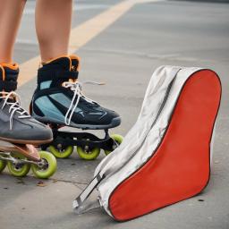 1 pçs portátil patins saco de patinação no gelo grande capacidade à prova dwaterproof água patins saco de armazenamento patins sapatos de patinação saco - Image 3