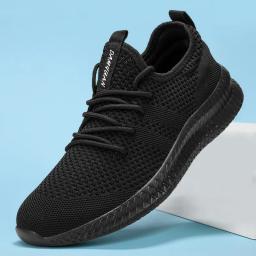 Homens tênis de corrida rendas até sapatos esportivos leves e confortáveis respirável tênis caminhada tenis masculino zapatillas hombre - Image 1