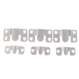 10 pcs/pacote de aço inoxidável gancho fivelas cabide pendurado conectando foto quadro imagem espelho parede pendurar ferragem - Image 3