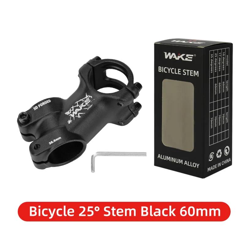 WAKE-Ultralight Bike Stem, Mountain Road bicicleta guiador Parte, MTB Power, 25, 35 graus, 31.8mm, 60mm, 70mm, 80mm, 90mm, 100mm, 110mm - Image 1
