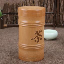 Caixa De Armazenamento De Bambu Artesanal, Vasilha De Chá, Selo De Tampa, Frascos De Armazenamento De Cozinha, Acessórios, Caixa De Especiarias, Organizador, Atacado - Image 2