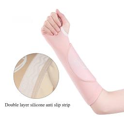 1 par de mangas de braço e suporte de pulso para passagem de vôlei com almofada de proteção para meninas meninos adultos mangas protetoras mais quentes - Image 6