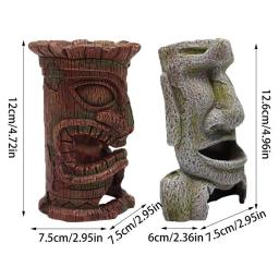 Decorações De Tanque De Peixes De Estilo Europeu, Acessórios De Aquário, Decorações De Casa, Ilha De Páscoa, Design De Resina Cabeça - Image 6