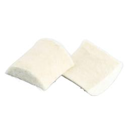Tambor Pedal batedor sentiu almofadas para baixo, malho martelo cabeça, branco tambor pedal batedor, acessório de percussão, 2pcs - Image 4