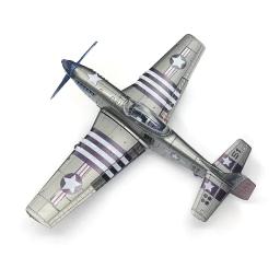 1/48 mustang P-51D lutador 4d montar modelo americano segunda guerra mundial p51 avião sem cola 6 separação de cores brinquedo de imposição rápida - Image 1