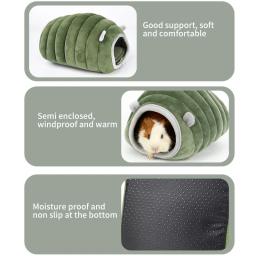 Surrunme-Super Warm Pet Cave, Cama de Hamster, Gaiola de cobaia, Esconderijo aconchegante para mini ouriço, Coelho barbudo, Itens de estimação, Inverno - Image 5