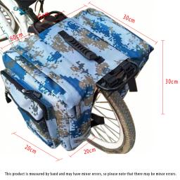 Duplo Side Traseiro Rack Tronco Bag, Cauda Assento Pannier Pack, Bagageira, Acessórios de ciclismo, Mountain Road Bicicleta, Bike Bag - Image 6