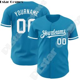 Nome personalizado Equipe e Logotipo do Jogador Camisas de beisebol, Harajuku Engraçado Jersey, Verão Streetwear, Casual 3DPrint, Nova Moda, Drop Shipping, A3 - Image 5