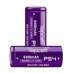 Vapcell original p54 inr 26650 bateria 5400mah capacidade cdr 20a max 35a 3.7v bateria de ferro de lítio para baterias de lanterna - Image 5