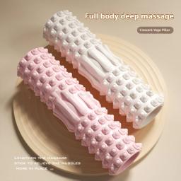 Rolo de massagem de espuma com núcleo oco de 30cm, dupla face, relaxamento muscular, portátil, equipamento de ginástica em casa para pilates - Image 3