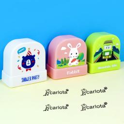 Selo de nome das crianças selo de nome do aluno personalizado roupas do jardim de infância nome adesivo kawaii montessori selo de presente à prova d' água - Image 3