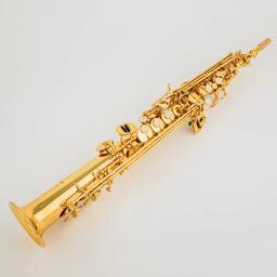 Saxofone soprano com Acessórios para Estojos, Instrumento Musical Profissional, Corpo Liso Dourado Lacado, B-Flat, Feito no Japão, 875EX - Image 6