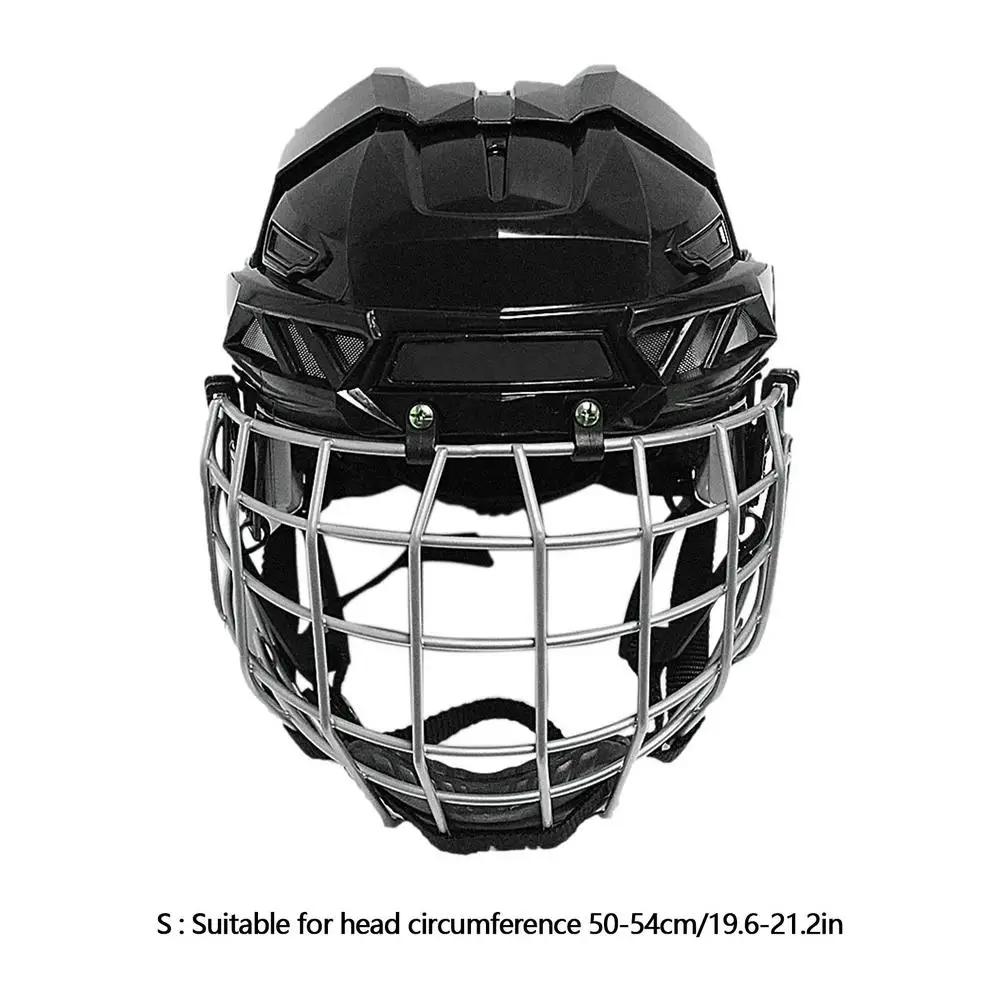 CE Capacetes de Hóquei Combo para Gelo, Escudo Facial, Gaiola, Respirável, Protetor, Equipamento resistente para gelo - Image 1
