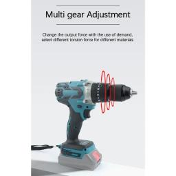 Ferramenta De Poder De Lítio Doméstico, Percussão Broca, Chave Elétrica, Chave De Fenda para Makita, 18V Li-ion Bateria, HongSong, Lomvum, JiangMi - Image 3