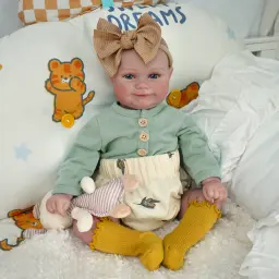 Boneca Bebê Reborn Menina Pintada Realista 48cm - Image 1