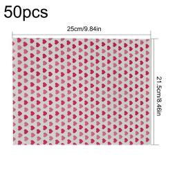 Papel de pergaminho para assar 50 peças folhas de papel de cera sanduíche papel de embrulho de alimentos papel de embrulho de natal graxa resistente cera - Image 6