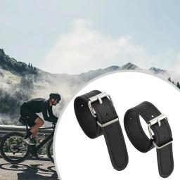 2 pçs removível imitação rattan cesta de bicicleta com tiras de couro imitação cesta de vime impermeabilização peças de ciclismo - Image 5