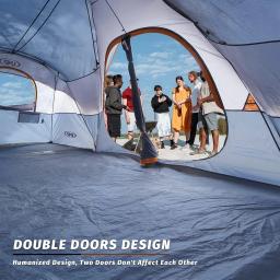 Waterproof Túnel Tent para a família, Camping ao ar livre, Large Space, Weekend Play, 10 pessoas - Image 4