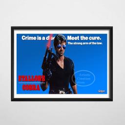 Cobra 1986 Filme Por Steven Morris Impressão clássica Arte Canvas Poster Para Sala De Estar Decoração Casa Wall Picture - Image 3