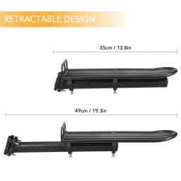 Alumínio liga mountain bike rack traseiro, suporte de bagagem retrátil, acessórios de bicicleta, ciclismo estrada - Image 6