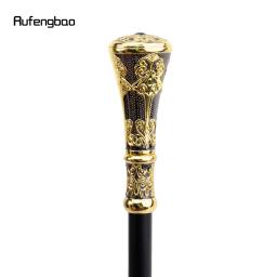 Punho redondo de luxo para bengala, dourado, preto, punho de flores, bengala de moda, elegante botão de crochê, decoração de festa, 93cm - Image 3