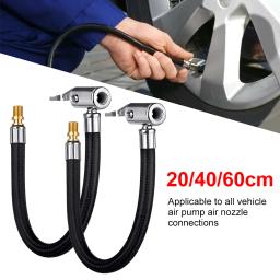 Pneu do carro inflator mangueira inflável bomba de ar extensão tubo adaptador torção conexão pneu bloqueio mandril ar para moto bicicleta - Image 1