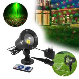 Movendo completo céu estrela lâmpada do projetor a laser verde vermelho jardim ao ar livre paisagem decoração iluminação festa de natal led luz palco - Image 3