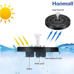 Fonte De água Solar Ao Ar Livre, banho De Pássaro Flutuante, jardim Piscina Lagoa Cachoeira, painel Solar, bomba De água - Image 4