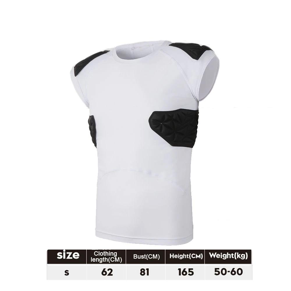 Colete esportivo anticolisão para homens, equipamento protetor de segurança, camiseta protetora para jovens, treinamento de futebol, futebol americano - Image 1