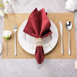 100 pçs rendas serapilheira anéis festa serapilheira guardanapo anéis diy decoração de mesa de casamento para o natal ação de graças festa de aniversário suprimentos - Image 2
