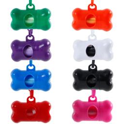 Novo animal de estimação saco de lixo dispensador para o cão saco de resíduos titular saco de lixo de plástico dispensador caso cão pet 1 rolo resíduos sacos de cocô - Image 1