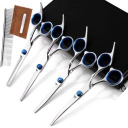 Curvo Pet Grooming Scissors, Para cima e para baixo, Sharp Animal Cat Hair Cut, Barber Cutting Tool com Safety Round Tip - Image 2