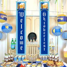 Banner suspenso ao ar livre para decorações de festas de eventos, bandeira, tapeçaria, poliéster, impresso para casa e ao ar livre, Bayern, bandeira Oktoberfest, 1 par - Image 1