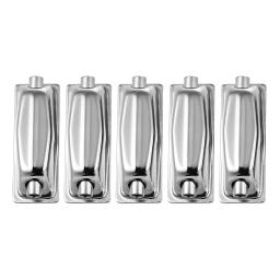 Double-End Retangular Snare Tambor Lug Garra Ganchos, Ear Drum Set Peças, Acessórios de Bateria, Substituição para Bateria, 5pcs por pacote - Image 1