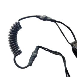 Trela ​​enrolada para prancha remo, correia pulso grossa, corda mão para pranchas longas - Image 2