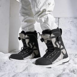 CARV-Sapatos de snowboard Double Boa para homens e mulheres, sapatos profissionais de patinação de uma palavra, alta dureza, equipamento de esqui - Image 5