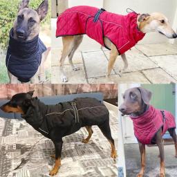 Jaqueta Reflexiva Impermeável de Algodão para Cães, Casaco Quente, Colete Exterior, Cães Grandes e Médios, Labrador, Inverno - Image 6