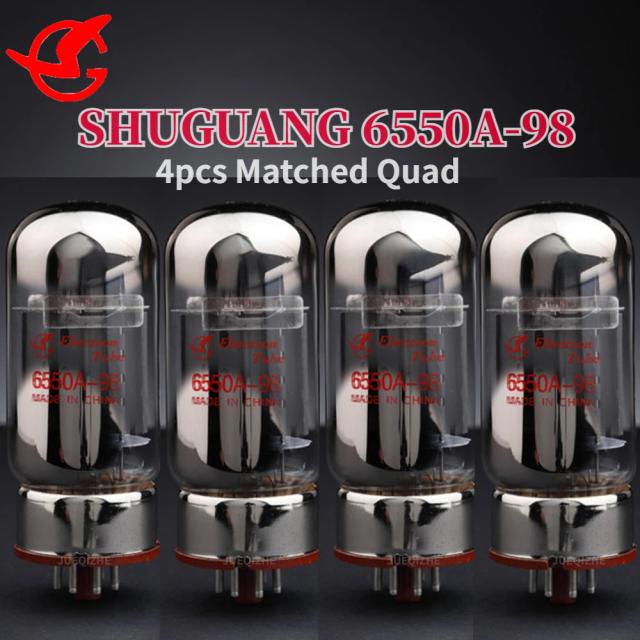 Amplificador Estéreo Shuguang DIY com Tubos 6550A-98 - Substitui KT88 e 6550B para Áudio a Vácuo de Alta Qualidade