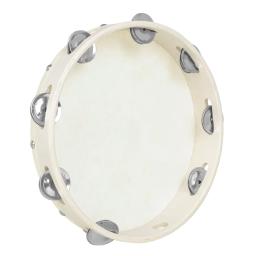 Pele de carneiro mão tambor para dança cristã, instrumentos de percussão, handdrum branco, bateria musical, tamborim presente, 10 pol - Image 4