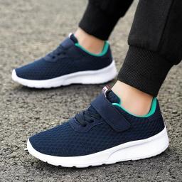 Esporte crianças respirável tênis meninos esporte tênis de corrida confortável crianças meninas lazer formadores escola malha calçado caminhada - Image 1