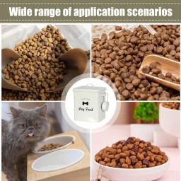 Recipientes De Alimentos Para Animais Herméticos, Caixa De Armazenamento De Alimentos Para Cães, Dispensador De Alimentos Para Gato, Pet Food Balde, Pet Foods Comprimidos Detergente - Image 5