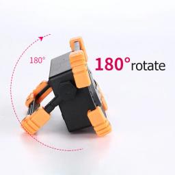 Lanterna LED multifuncional, lanterna de acampamento regulável, suporte dobrável para equipamentos ao ar livre, holofote plástico, COB - Image 5